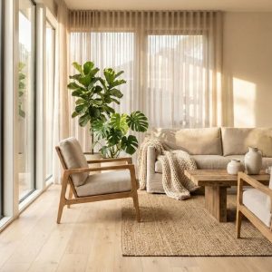 کفپوش-لمینت-کاغذ دیواری-موکت- پرده